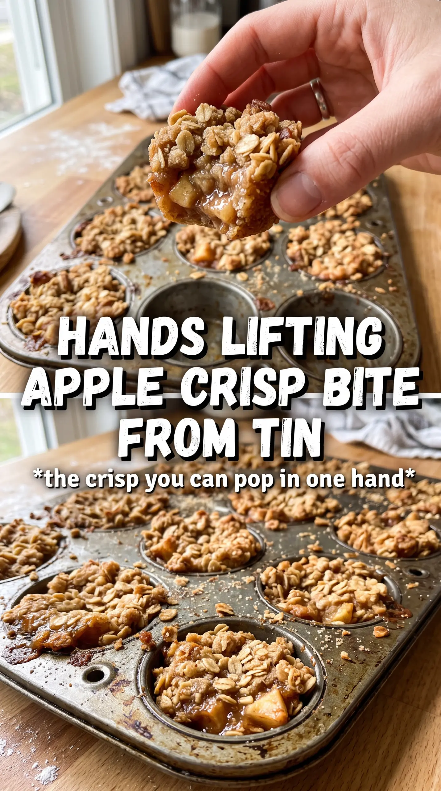 Apple Crisp Bites golden oat crumble caramelized apples