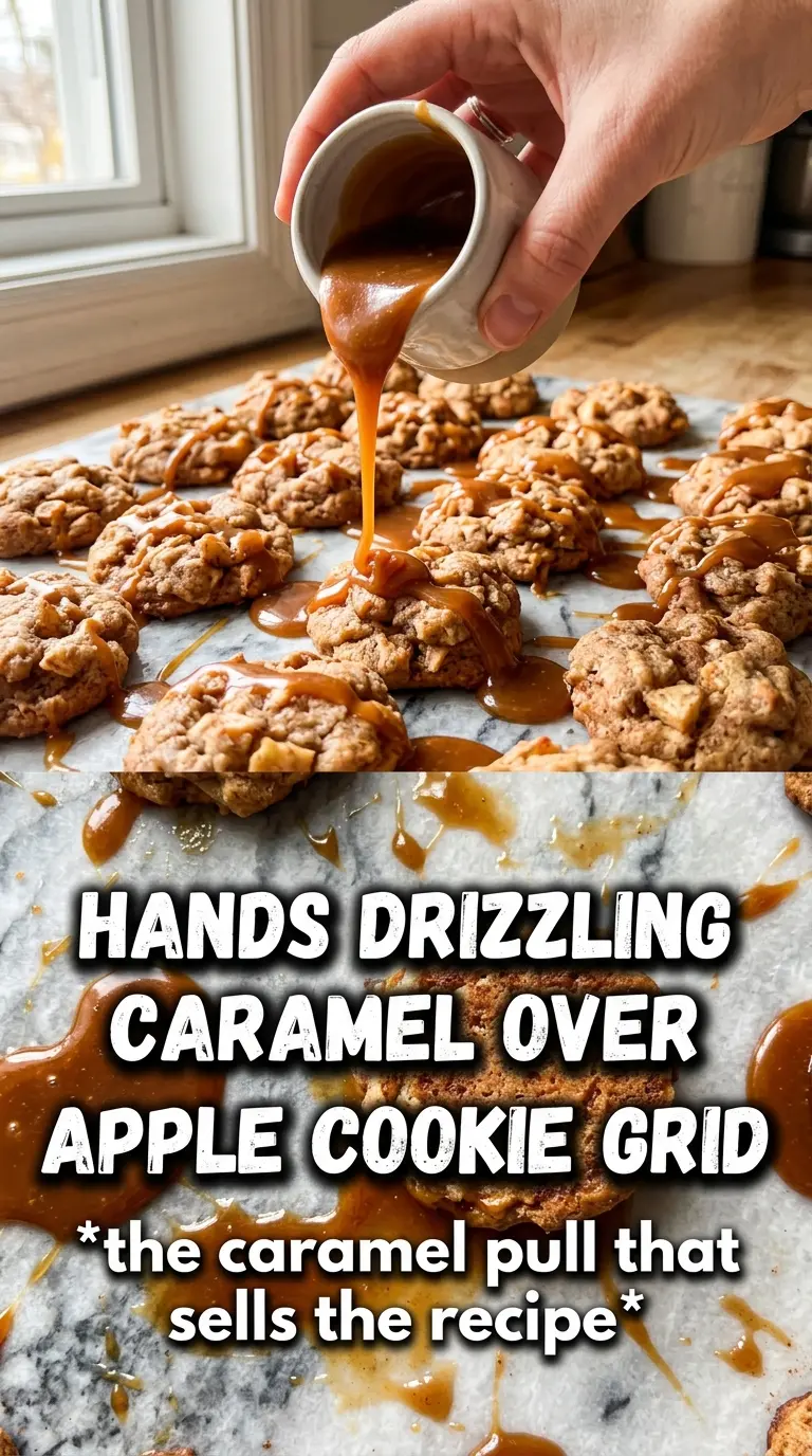 Caramel Apple Cookies soft caramel-dappled