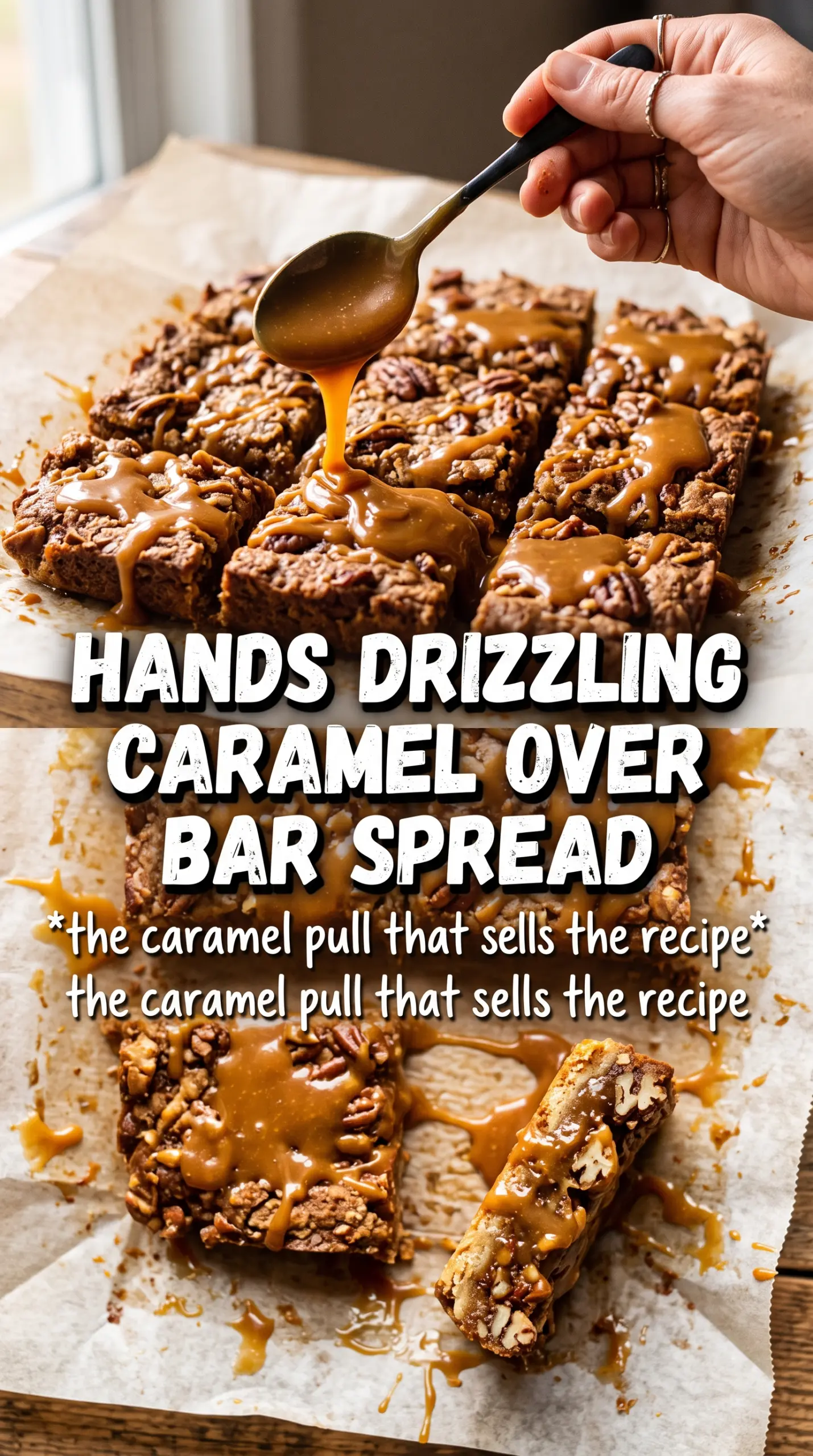 Chocolate Chip Caramel Bars gooey layered chewy