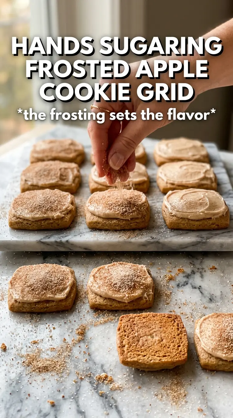 Frosted Apple Butter Sugar Cookies soft frosted cinnamon