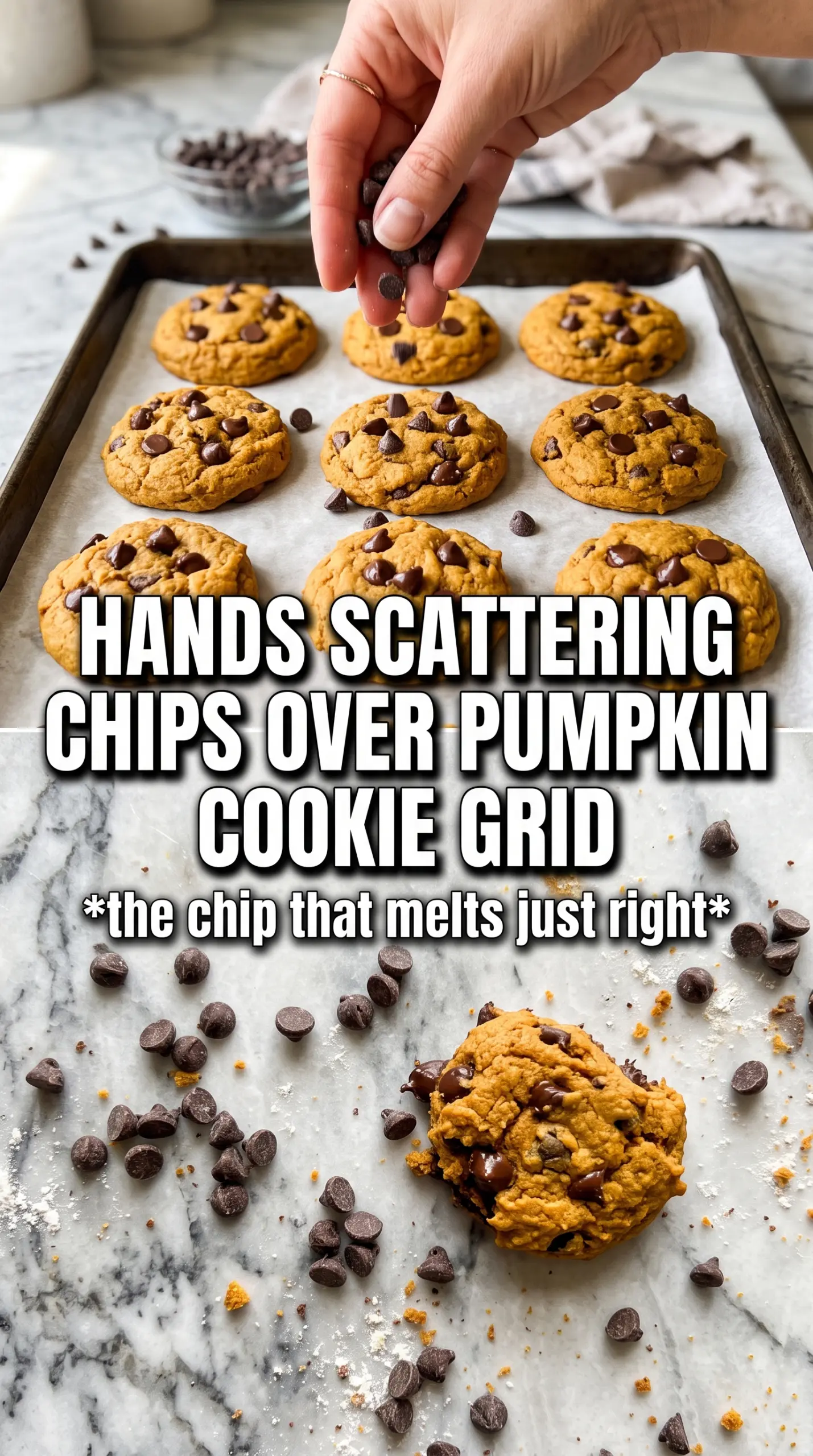 Pumpkin Chocolate Chip Cookies soft chewy cinnamon