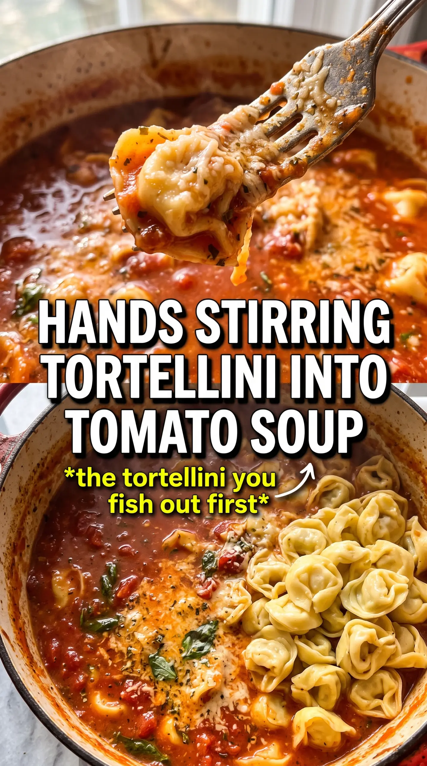 Tomato Tortellini Soup rich creamy